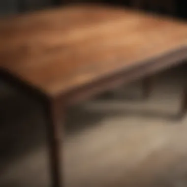 Before and After Restoration Before and after restoration of a wood table