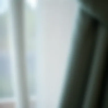 Showcasing Textures in Curtain Materials Close-up on curtain materials showcasing textures