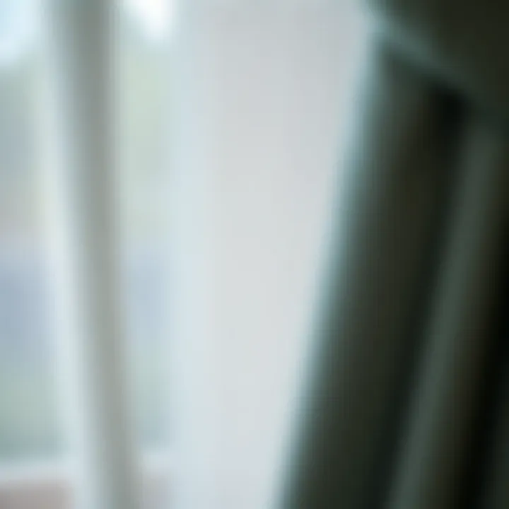 Showcasing Textures in Curtain Materials Close-up on curtain materials showcasing textures