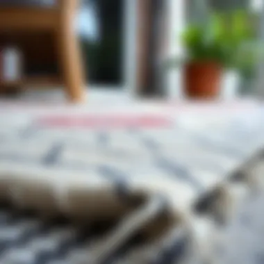 Understanding Different Materials for Outdoor Rugs Close-up of outdoor rug material