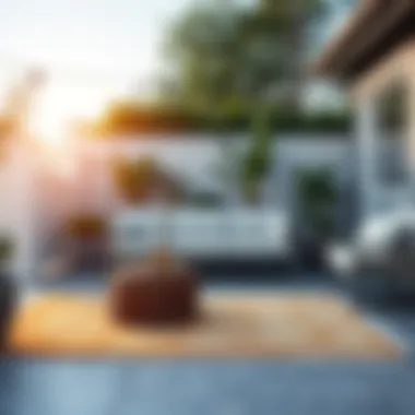 Transform Your Patio with a Stylish Outdoor Rug Stylish outdoor rug on a patio