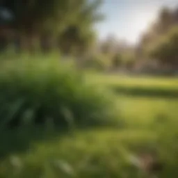 Vibrant green lawn showcasing different grass types in Arizona