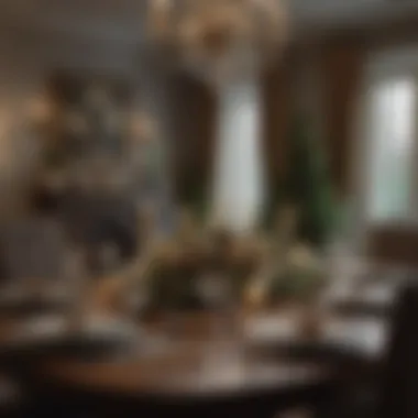 An Elegant Christmas Dining Table Elegantly set dining table with Christmas decorations