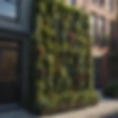 Innovative Vertical Gardening Solutions Vertical garden features on a townhouse facade
