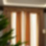 Elegant drapery showcasing curtain width