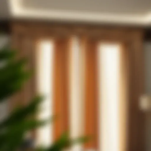 Elegant drapery showcasing curtain width