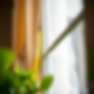 Measuring tape next to window frame