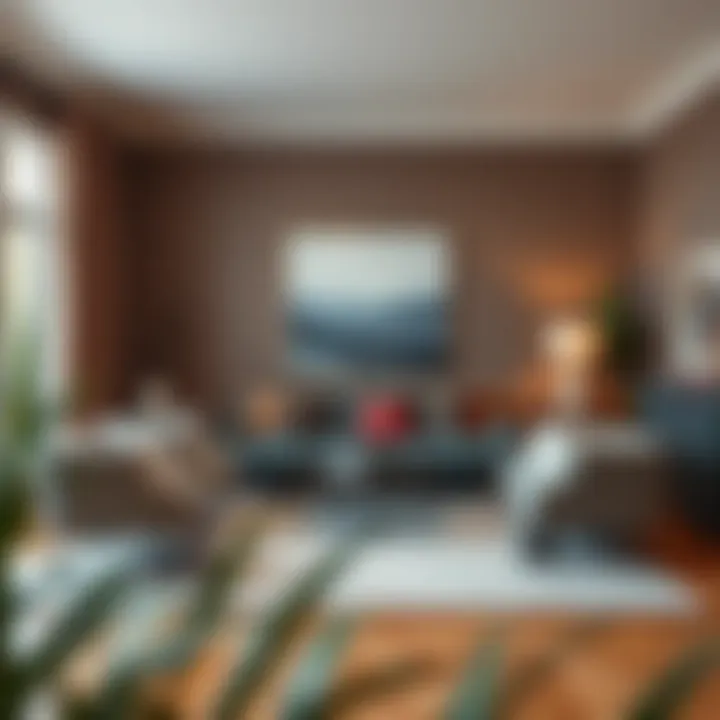 Serene Living Room Color Palette A serene living room showcasing a harmonious color palette