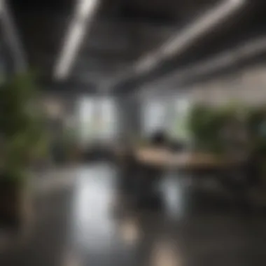 Innovative Office Layout Innovative office layout promoting teamwork