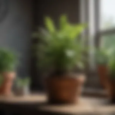 Healthy Potted Plants Healthy potted plants free from pests