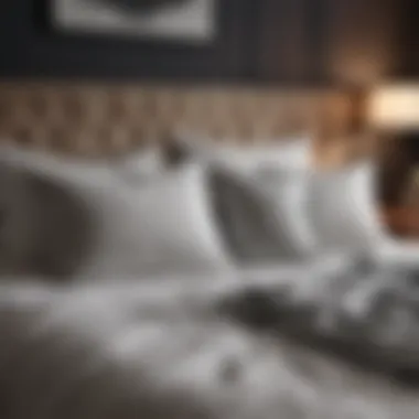 Innovative Pillow Styling Stylish bed arrangement with decorative pillows