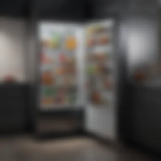 Premium refrigerator design showcasing sleek lines and modern aesthetics