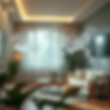 The Flow of Clean Air Conceptual image of clean air flow in a home