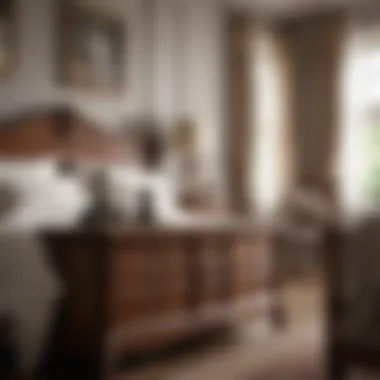 Rich Wooden Furniture in Classic Design Elegant classic bedroom featuring rich wooden furniture