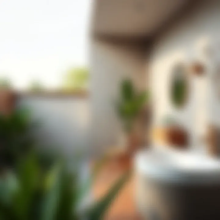 Sustainable Design for Outdoor Spaces Eco-friendly materials used in an outdoor bathroom