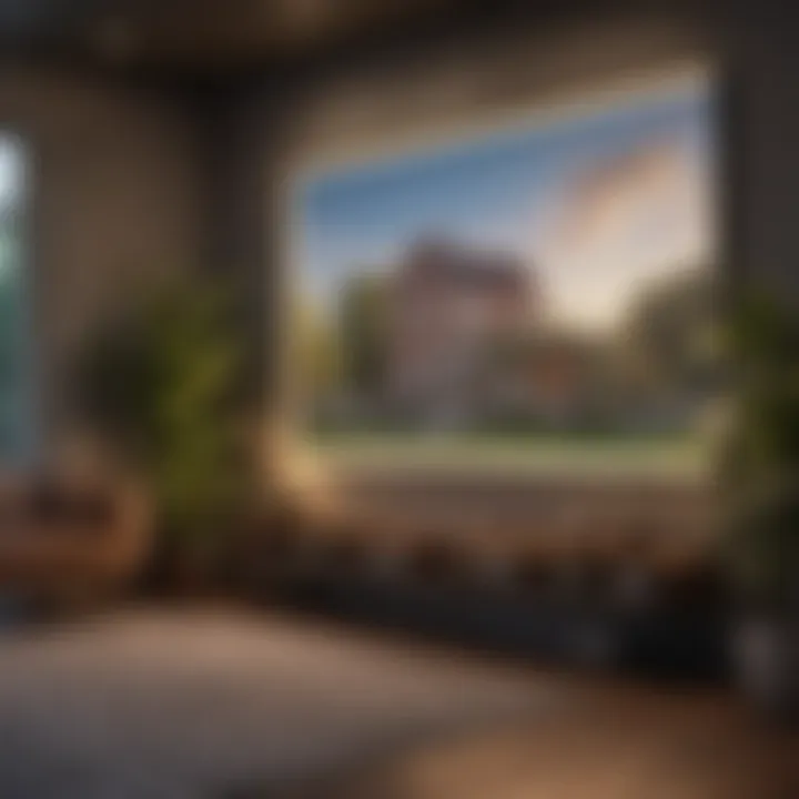 Stylish interior design elements with well-maintained screens