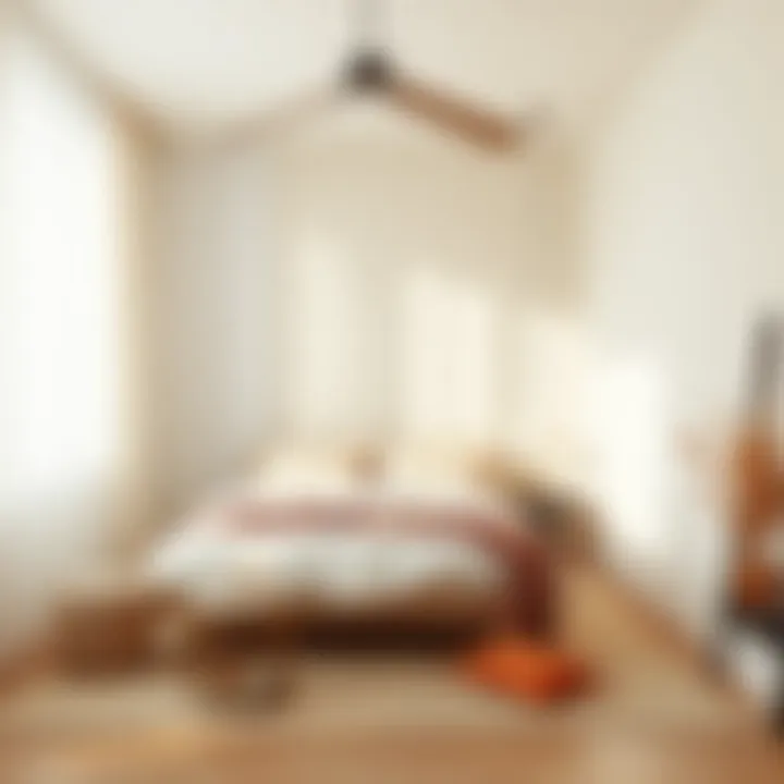 Minimalist Warm Beige Bedroom Retreat Warm beige bedroom with minimalistic furnishings