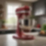 Elegant KitchenAid Artisan stand mixer showcasing its iconic design
