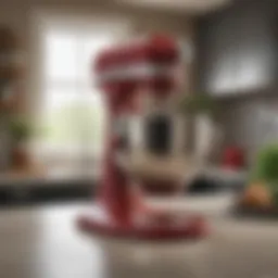 Elegant KitchenAid Artisan stand mixer showcasing its iconic design