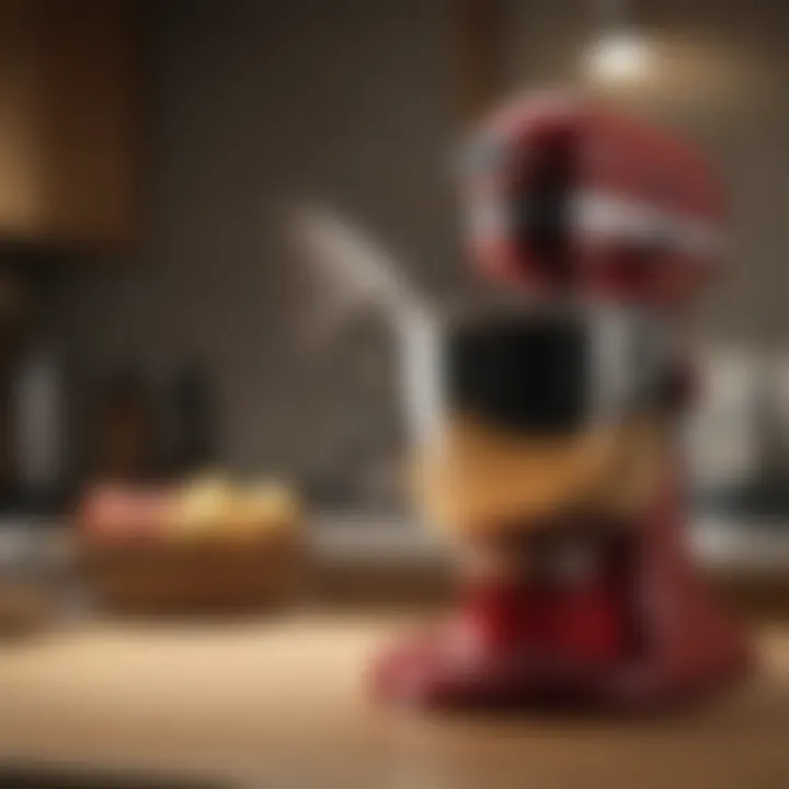 Close-up of KitchenAid Artisan attachments demonstrating versatility