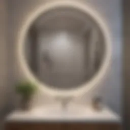 Elegant mirror design enhancing bathroom decor