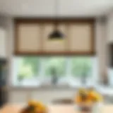 Elegant Kitchen with Modern Blinds Elegant kitchen with modern blinds