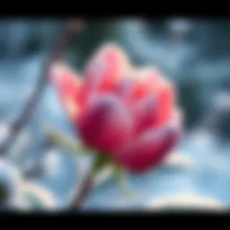 A vibrant winter bloom showcasing resilience against frost