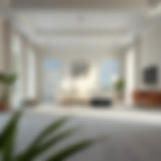 Elegant living room featuring a light gray carpet that enhances the decor