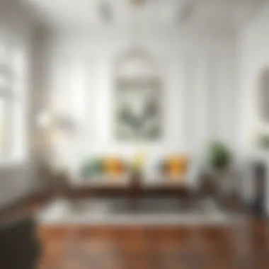 Elegant interior featuring white wood paneling