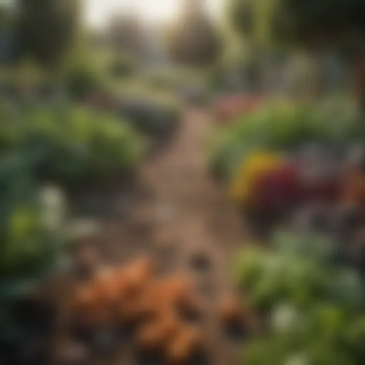 A geographical map indicating different climate zones relevant to vegetable gardening.