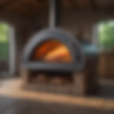 A modern gas pizza oven demonstrating advanced technology and design