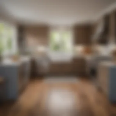Transformed U-Shaped Kitchen After Remodeling The same U-shaped kitchen transformed post-remodel, featuring modern appliances and a stylish layout
