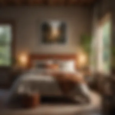 Embracing Nature with Earthy Color Palettes A cozy bedroom decorated in earthy tones