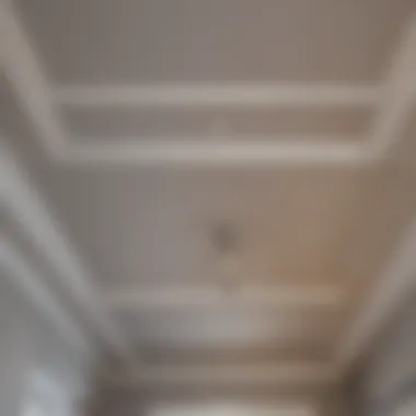 Ceiling Repair Transformation Before and after image of ceiling repair