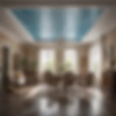 Diagram showing preventive measures for waterlogged ceilings