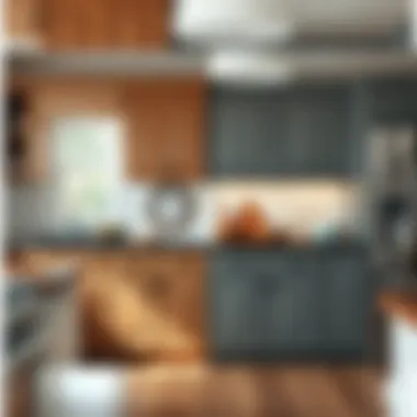 Transformative Power of Refinishing Before and after images of cabinet refinishing