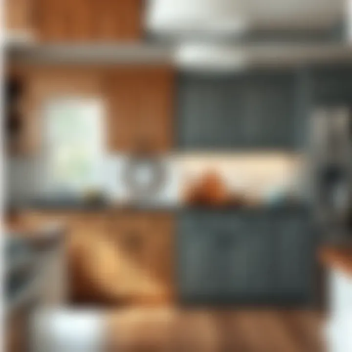 Transformative Power of Refinishing Before and after images of cabinet refinishing