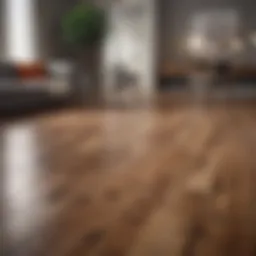 Elegant hardwood flooring in a modern home setting