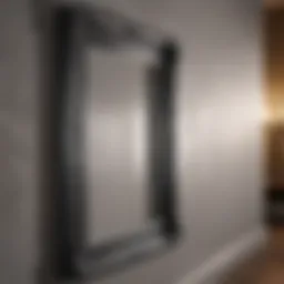 Elegant plastic border design enhancing wall aesthetics