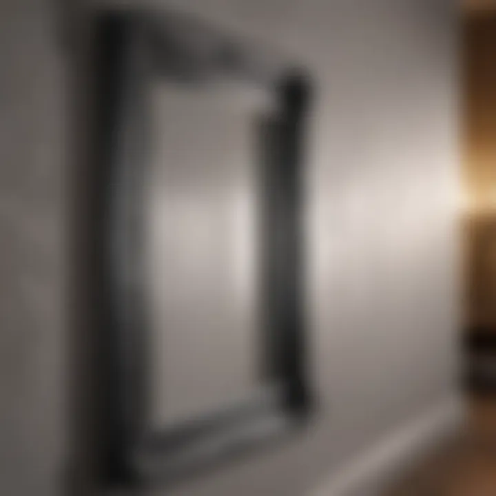 Elegant plastic border design enhancing wall aesthetics