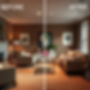 Impact of New Carpets on Interior Design Before and after images of a room with new carpets, highlighting transformation