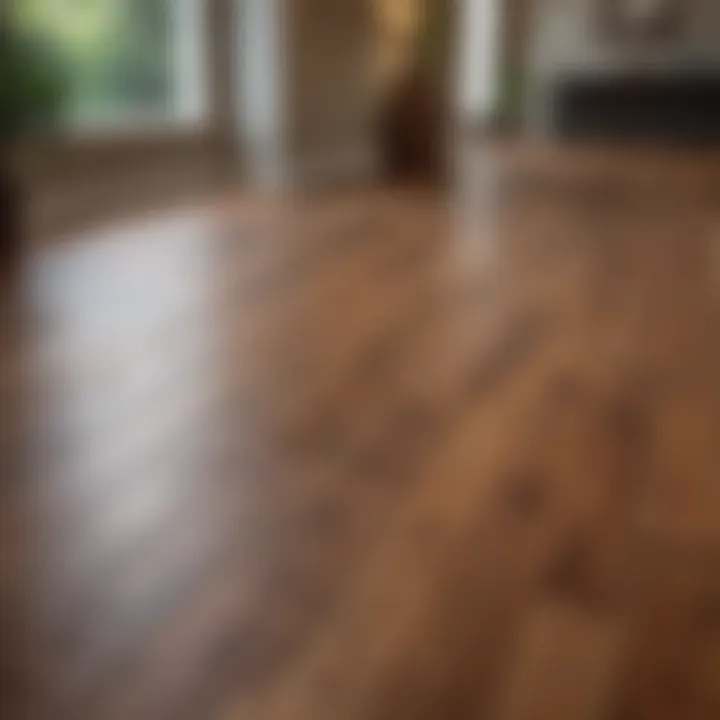 A beautifully installed hardwood floor in a modern living space