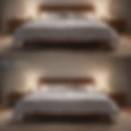 Visual comparison of twin size bed dimensions with other bed sizes