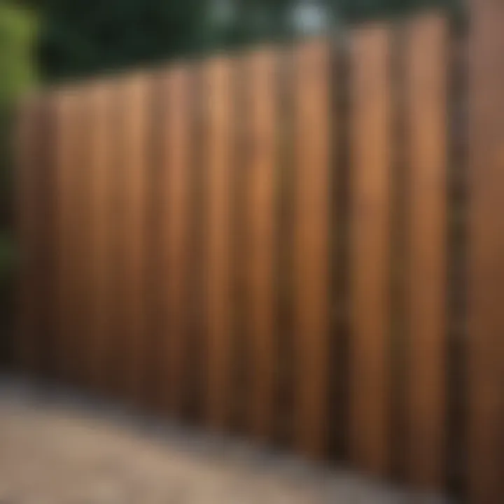 A wooden fence before and after pressure washing