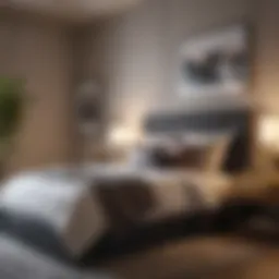 Luxurious master bedroom design with a contemporary aesthetic