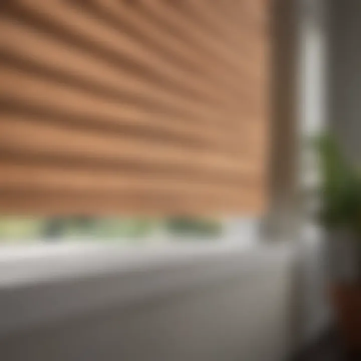 Elegant adhesive window shade installation