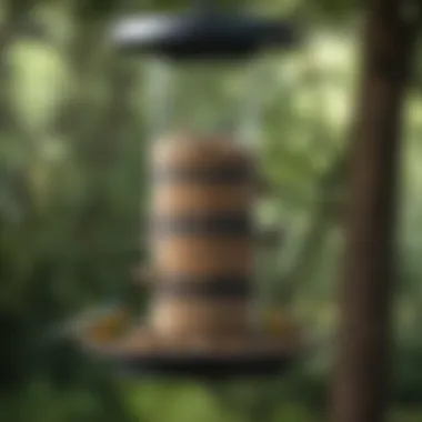Various Species Enjoying a Feeder Different bird species at a feeder