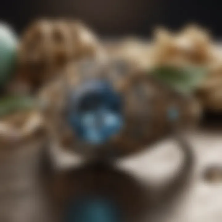 A detailed view of antique jewelry reflecting historical value