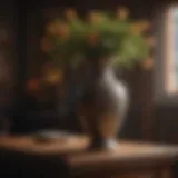 Elegant antique vase displayed in an online setting