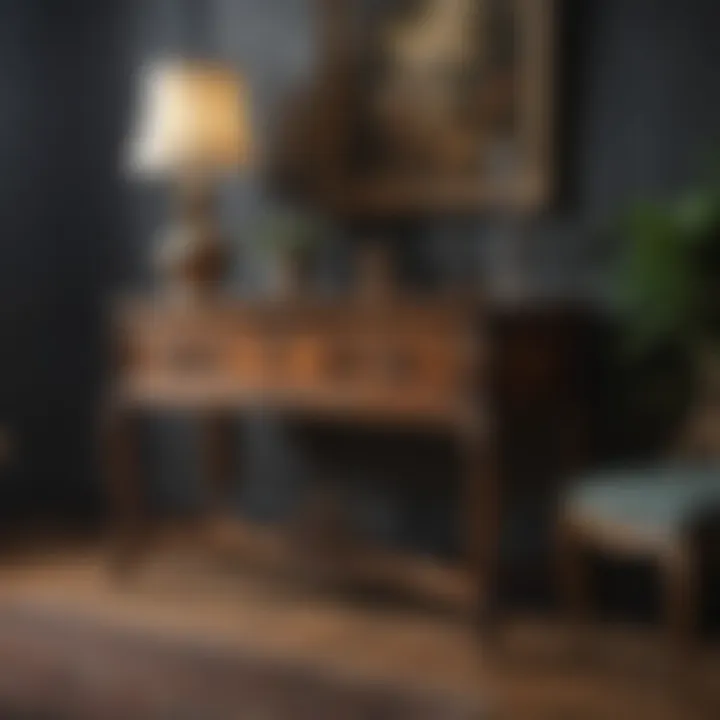 An ornate antique table highlighting intricate designs